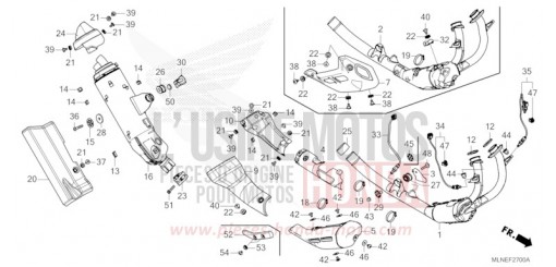 SILENCIEUX D'ECHAPPEMENT CRF1100DS de 2025